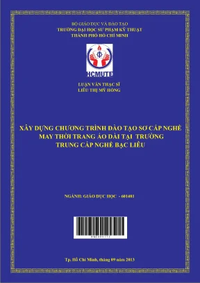 Chương trình đào tạo nghề may áo dài tại Bạc Liêu