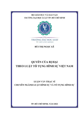 Quyền của Bị Hại trong Luật Tố Tụng Hình Sự Việt Nam