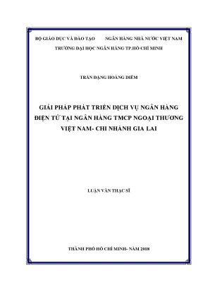 Giải Pháp Phát Triển Dịch Vụ Ngân Hàng Điện Tử Tại