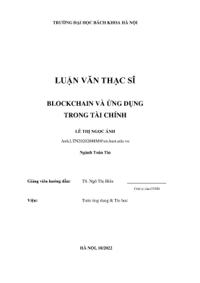 Ứng Dụng Blockchain Trong Tài Chính: Tiềm Năng và Thách Thức