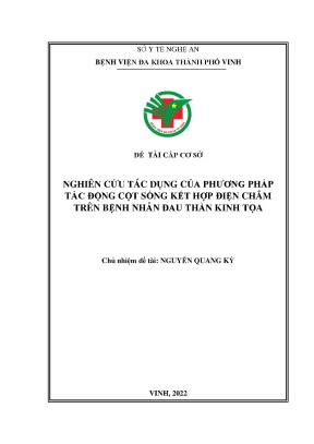 Nghiên Cứu Tác Dụng Của Phương Pháp Tác Động Cột Sống