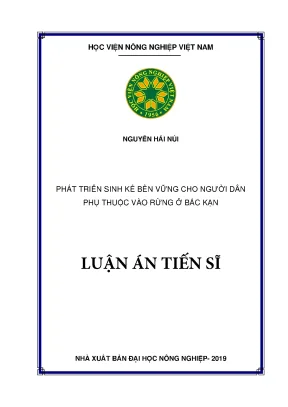 Sinh kế bền vững cho người dân Bắc Kạn phụ thuộc vào rừng