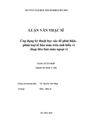 Ứng Dụng Kỹ Thuật Học Sâu Trong Phát Hiện Và Phân Loại