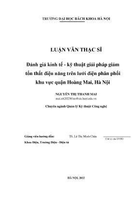 Giải pháp giảm tổn thất điện năng trên lưới điện phân 