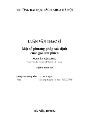 Phương Pháp Xác Định Cuộc Gọi Làm Phiền Hiệu Quả