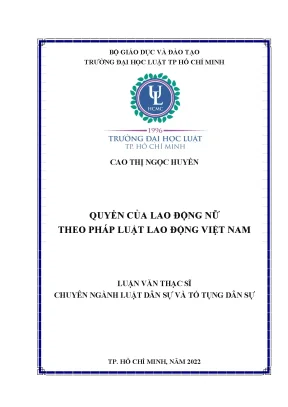 Quyền của lao động nữ theo pháp luật lao động Việt Nam: