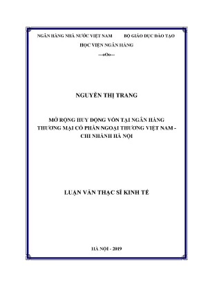 Mở Rộng Huy Động Vốn Tại Ngân Hàng Thương Mại Cổ Phần