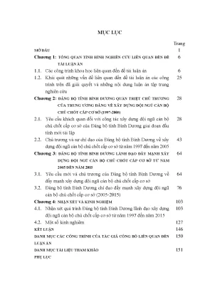 Xây Dựng Đội Ngũ Cán Bộ Chủ Chốt Cấp Cơ Sở Tại Bình