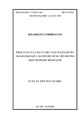 So Sánh Pháp Luật Giải Quyết Tranh Chấp Giữa Người Tiêu