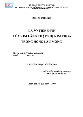 Khám Phá Lá Số Tiền Định Trong Hồng Lâu Mộng