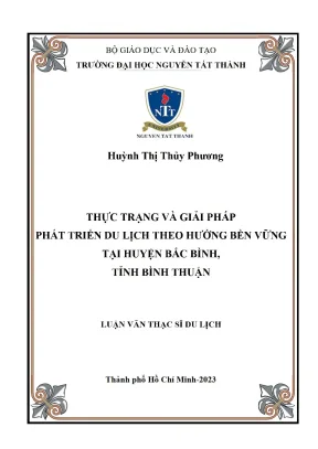 Phát Triển Du Lịch Bền Vững Tại Huyện Bắc Bình, Tỉnh