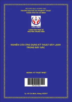 Nghiên Cứu Ứng Dụng Kỹ Thuật Sấy Lạnh Trong Sấy Gấc Tại