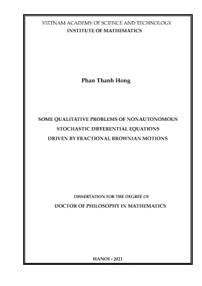 Vấn Đề Chất Lượng Trong Phương Trình Vi Phân Ngẫu Nhiên 