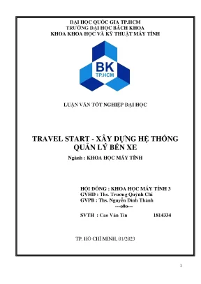 Hệ Thống Quản Lý Bến Xe Travel Start: Giải Pháp Tối Ưu