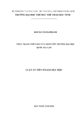 Thực Trạng Thể Chất Sinh Viên Trường Đại Học Quốc Gia Lào