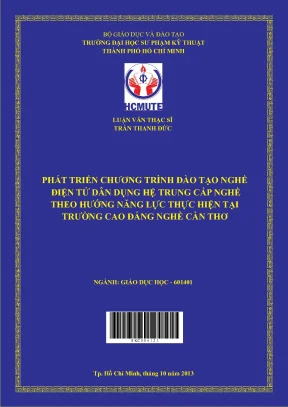 Phát Triển Chương Trình Đào Tạo Nghề Điện Tử Dân Dụng