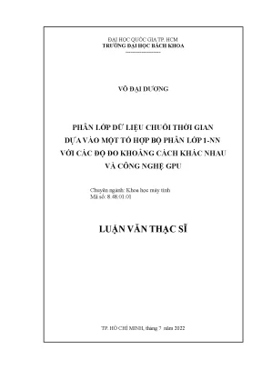 Phân lớp dữ liệu chuỗi thời gian bằng công nghệ GPU và