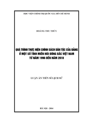 Chính Sách Dân Tộc Của Đảng Tại Miền Núi Đông Bắc Việt