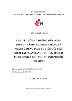 Yếu Tố Ảnh Hưởng Đến Lòng Trung Thành Của Khách Hàng