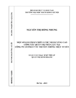 Giải Pháp Nâng Cao Quản Trị Nhân Lực Tại Công Ty Cổ Phần