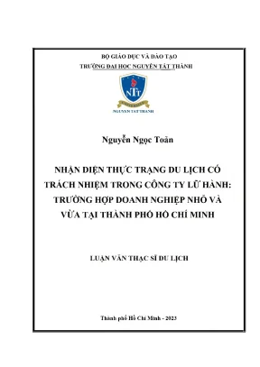 Nhận Diện Thực Trạng Du Lịch Có Trách Nhiệm Tại Doanh