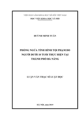 Phòng Ngừa Tội Phạm Ở Người Dưới 18 Tuổi Tại Đà Nẵng