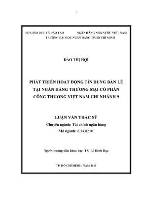 Phát Triển Tín Dụng Bán Lẻ Tại Vietinbank Chi Nhánh 9