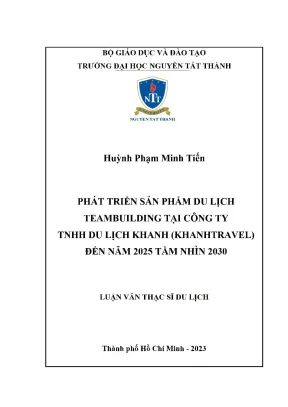 Phát Triển Sản Phẩm Du Lịch Teambuilding Tại Khanhtravel