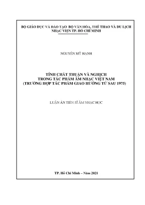 Nghiên Cứu Tính Chất Thuận và Nghịch trong Âm Nhạc Việt 