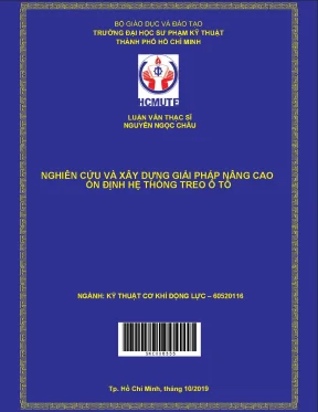 Nghiên Cứu Giải Pháp Nâng Cao Ổn Định Hệ Thống Treo Ô Tô