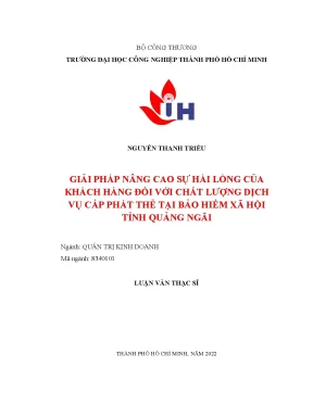 Giải Pháp Nâng Cao Sự Hài Lòng Khách Hàng Tại Bảo Hiểm