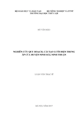 Nghiên Cứu Quy Hoạch Lưới Điện Trung Áp Huyện Ninh Hải