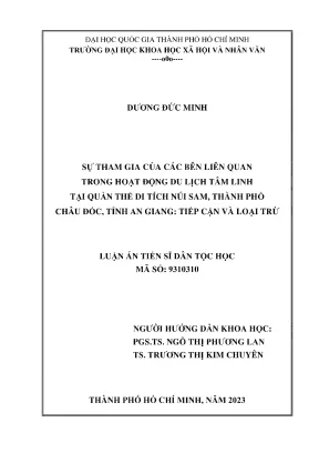 Tham Gia Của Các Bên Liên Quan Trong Du Lịch Tâm Linh 