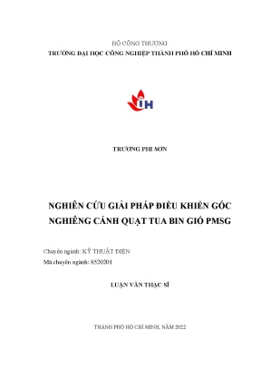 Nghiên Cứu Giải Pháp Tối Ưu Điều Khiển Góc Nghiêng Cánh