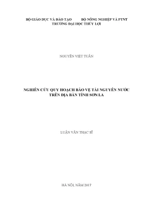 Nghiên Cứu Quy Hoạch Bảo Vệ Tài Nguyên Nước Tỉnh Sơn La