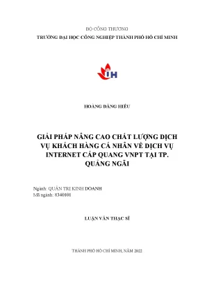 Giải pháp nâng cao chất lượng dịch vụ Internet cáp quang