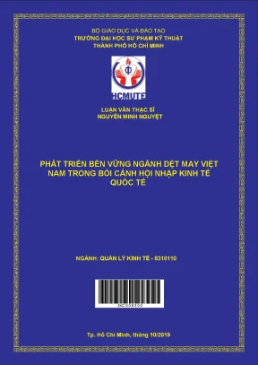 Phát Triển Bền Vững Ngành Dệt May Việt Nam Trong Bối