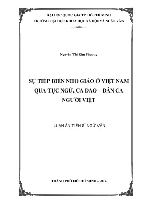 Sự Tiếp Biến Nho Giáo Trong Tục Ngữ và Ca Dao Việt Nam