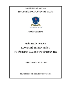 Phát Triển Du Lịch Làng Nghề Truyền Thống Từ Sản Phẩm