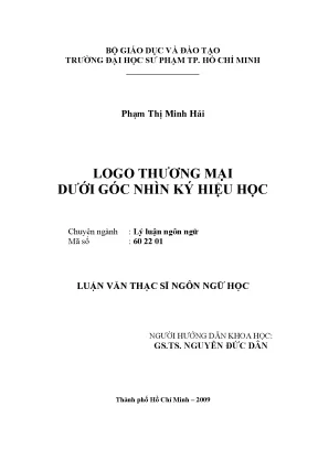 Nghiên Cứu Logo Thương Mại Dưới Góc Nhìn Ký Hiệu Học