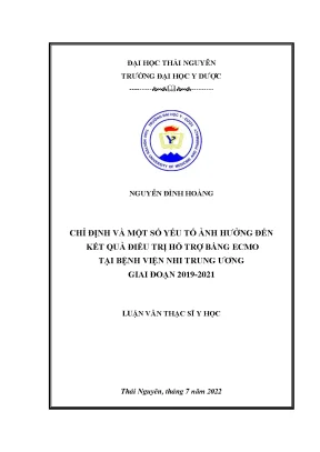 Nghiên Cứu Kết Quả Điều Trị Hỗ Trợ Bằng ECMO Tại Bệnh