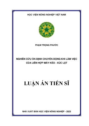 Nghiên Cứu Ổn Định Chuyển Động Của Liên Hợp Máy Kéo -