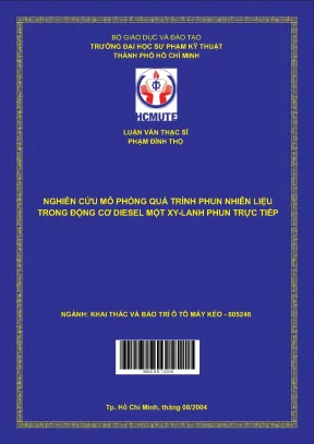 Nghiên Cứu Mô Phỏng Quá Trình Phun Nhiên Liệu Trong Động 