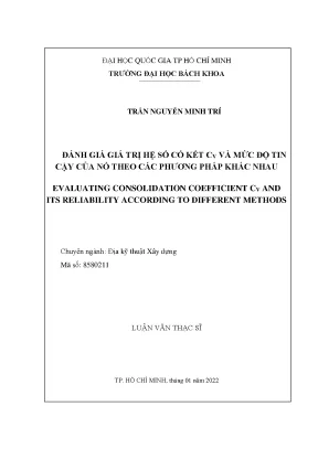 Đánh Giá Hệ Số Cố Kết CV và Độ Tin Cậy Theo Các Phương