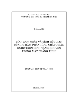 Tính Duy Nhất và Tính Hữu Hạn của Hàm Phân Hình trên 