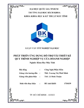 Phát Triển Ứng Dụng Tái Thiết Kế Quy Trình Nghiệp Vụ
