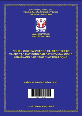 Nghiên Cứu Giải Pháp Cải Tiến Thiết Kế Máy Đóng Bầu Đất