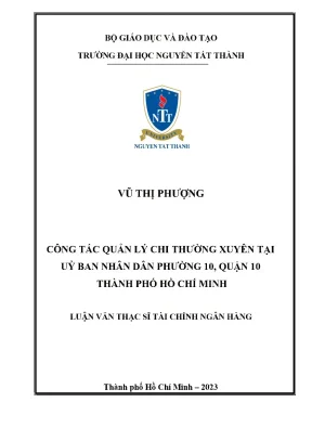 Quản Lý Chi Ngân Sách Nhà Nước Tại Uỷ Ban Nhân Dân