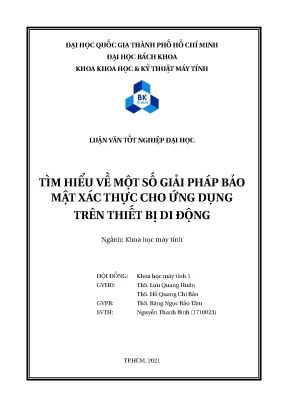 Giải Pháp Bảo Mật Xác Thực Ứng Dụng Di Động