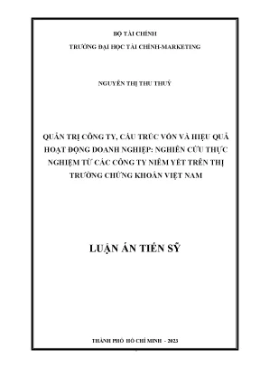 Nghiên Cứu Quản Trị Công Ty và Cấu Trúc Vốn Tác Động Đến